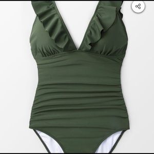 NEW Olive Green Cupshe One Piece Bathing Suit